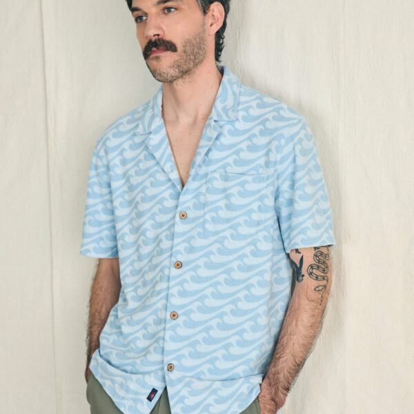 Short-Sleeve Cabana Towel Terry Shirt - Endless Peaks