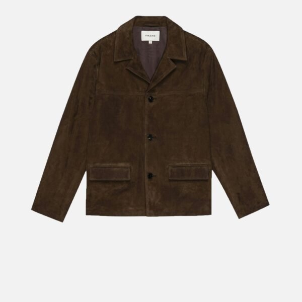 Suede Jacket -- Dark Camel