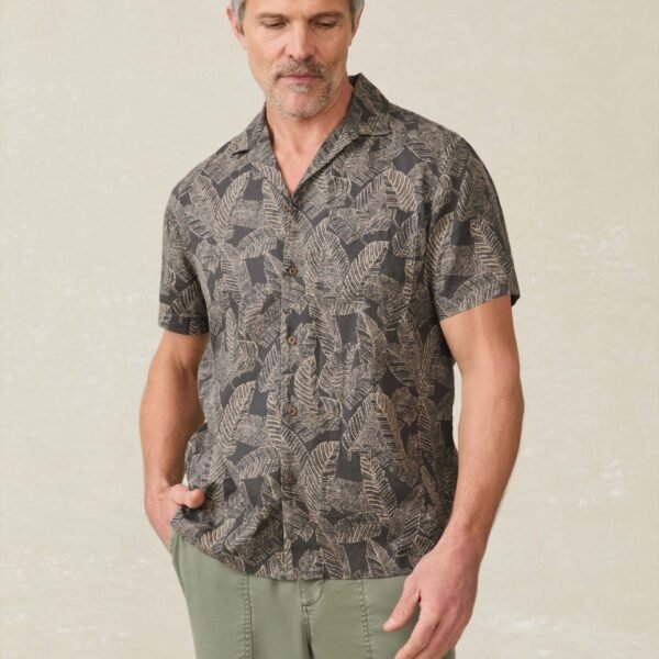 Short-Sleeve Breeze Camp Shirt - Graphite Rainforest
